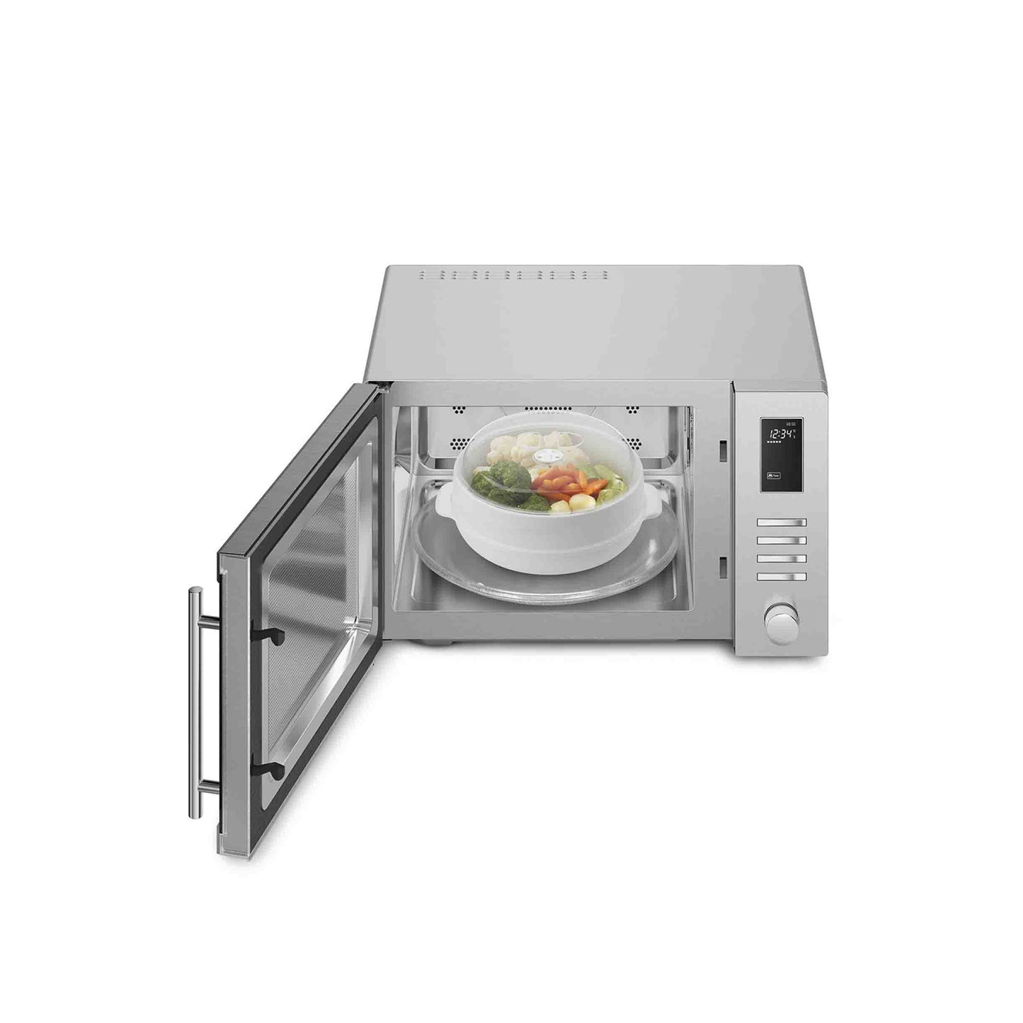 Smeg 34Lt Countertop Combination Microwave Oven - Silver