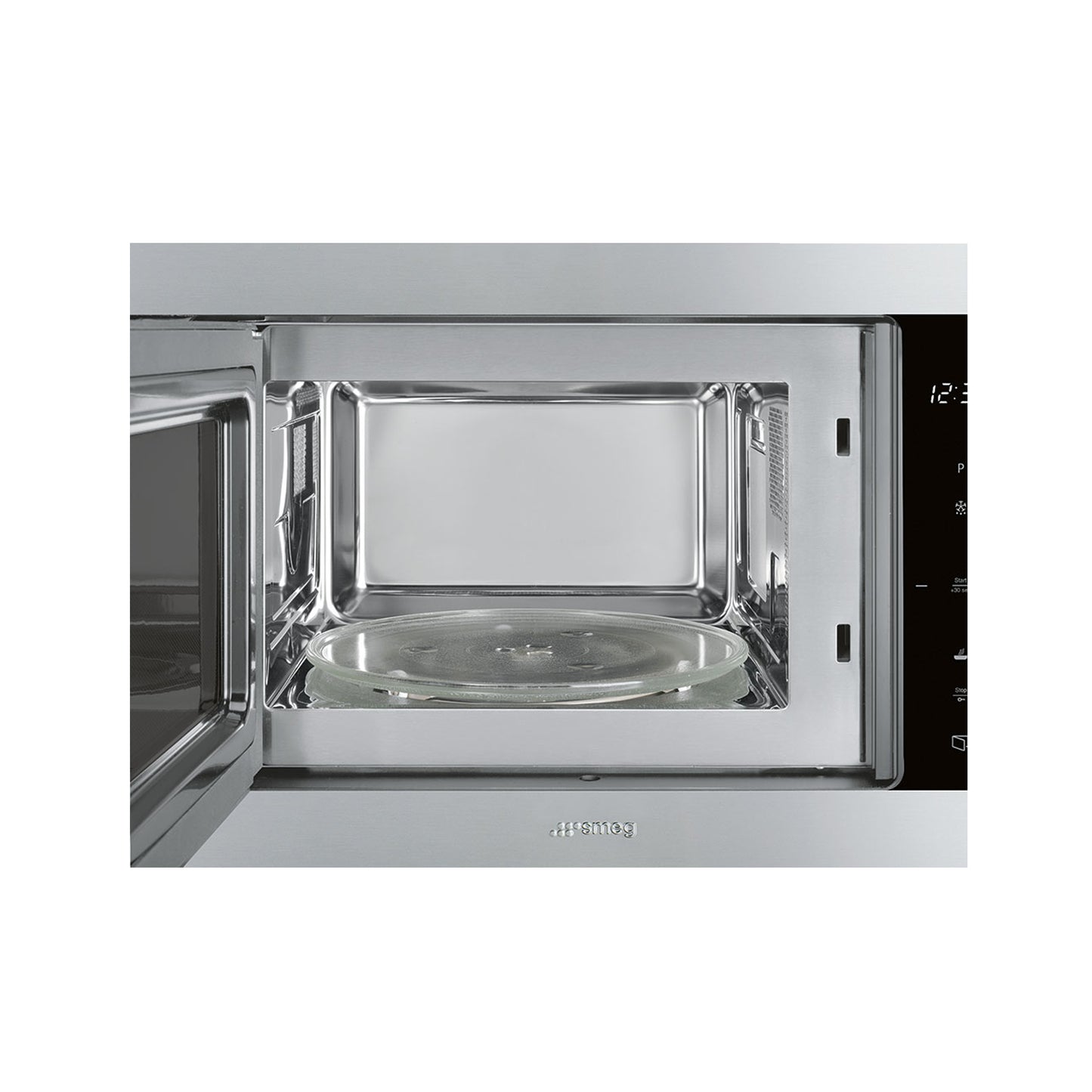 Smeg 60cm Built-In Classic Compact Microwave Oven - Black