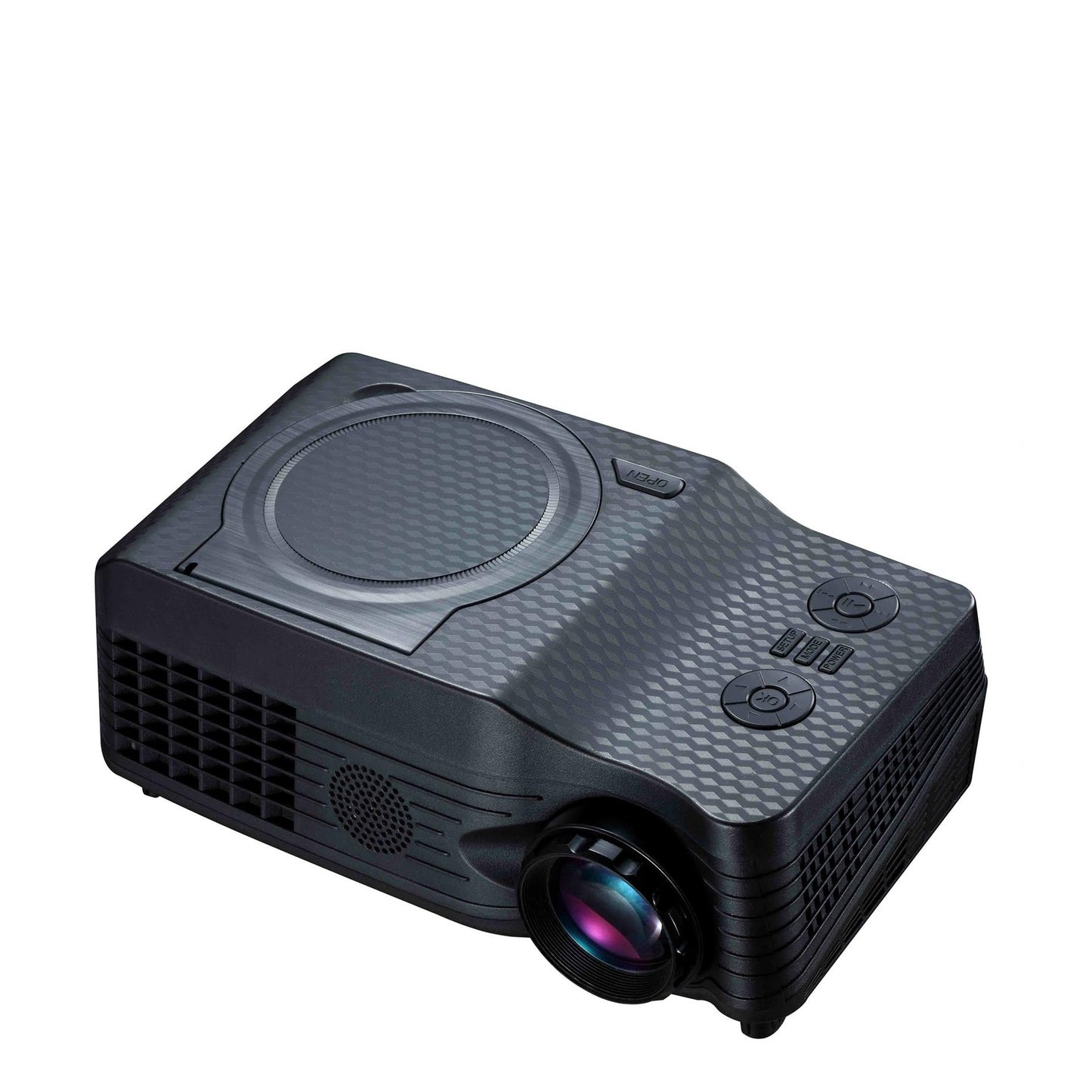Telefunken LED Projector with DVD Player – SIlver