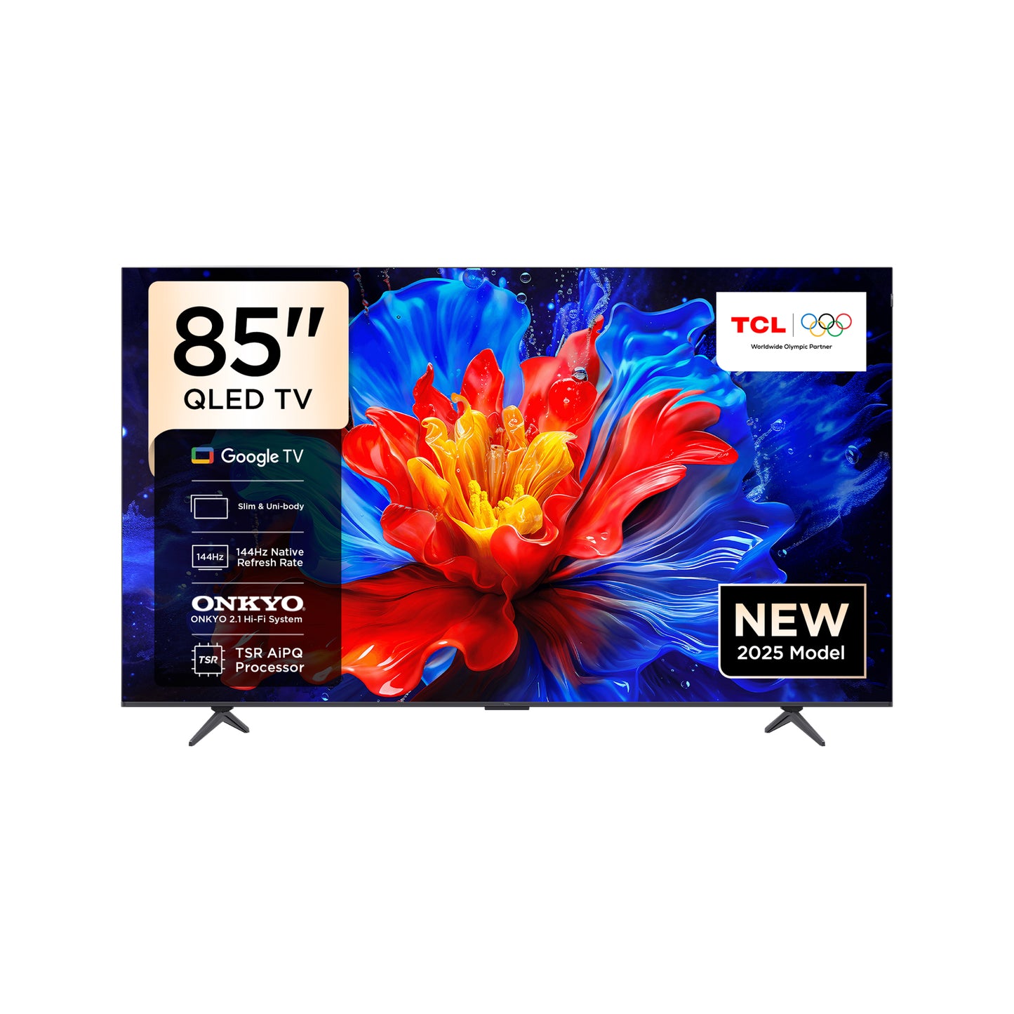 TCL 85" 144HZ QLED Google TV With 2.1 Onkyo Sound 85P8K
