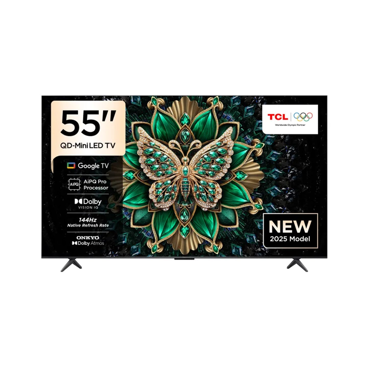 TCL 55" Premium 144HZ QD Mini LED TV With Onkyo 2.1 Sound 55C6K