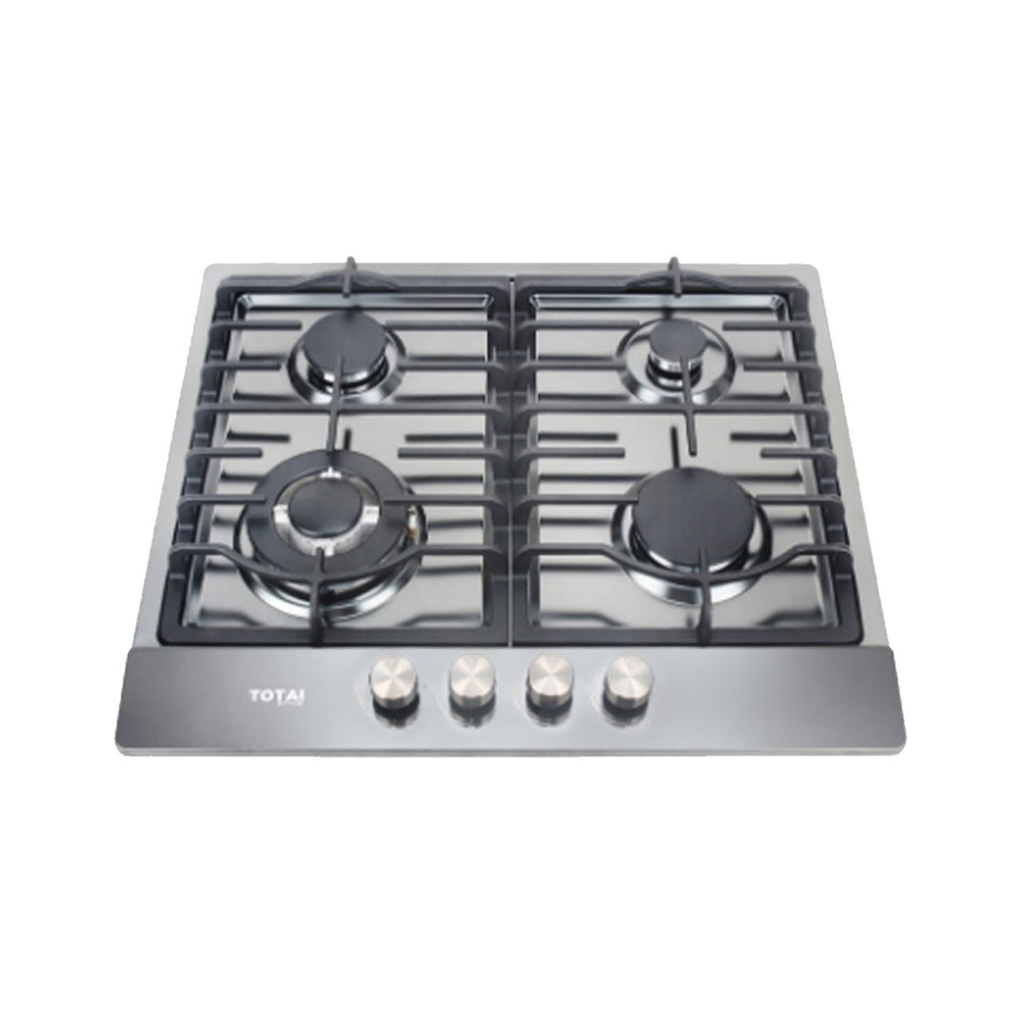 Totai 03/TS4BNR-BSS - Gas Hob 4 Burner- Stainless Steel - Black