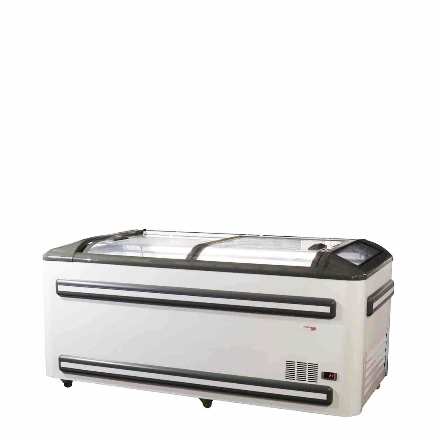 Fridge Star Curved Glass Freezer - White