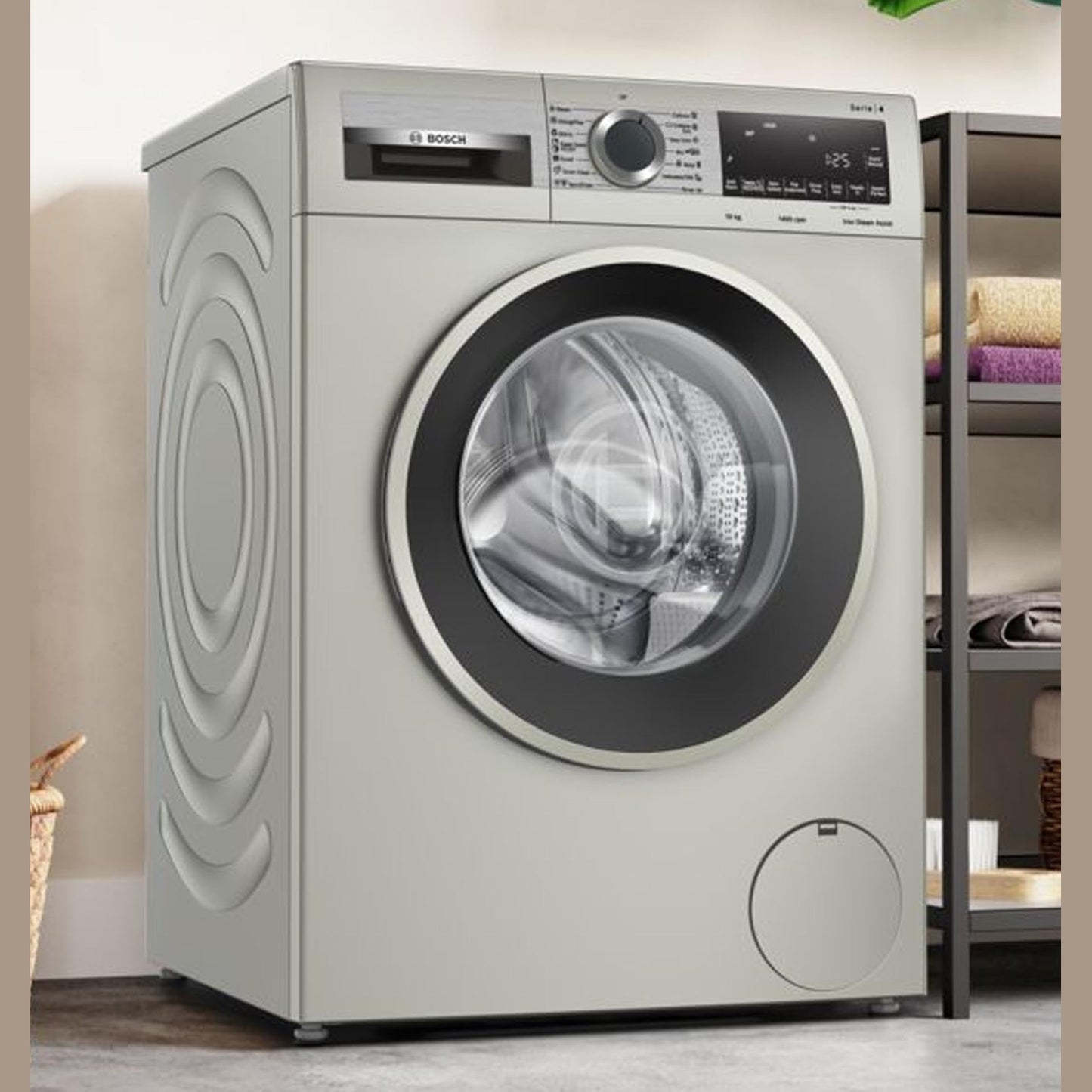 Bosch Series 4 10kg Front Loader Washing Machine - Silver