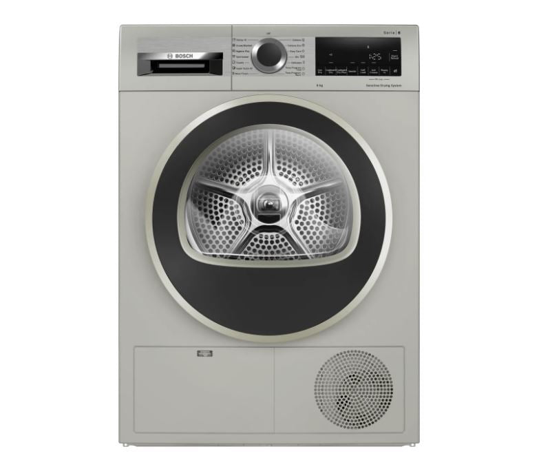 Bosch Series 6 9kg Silver Inox Condenser Tumble Dryer – WPG1411XZA