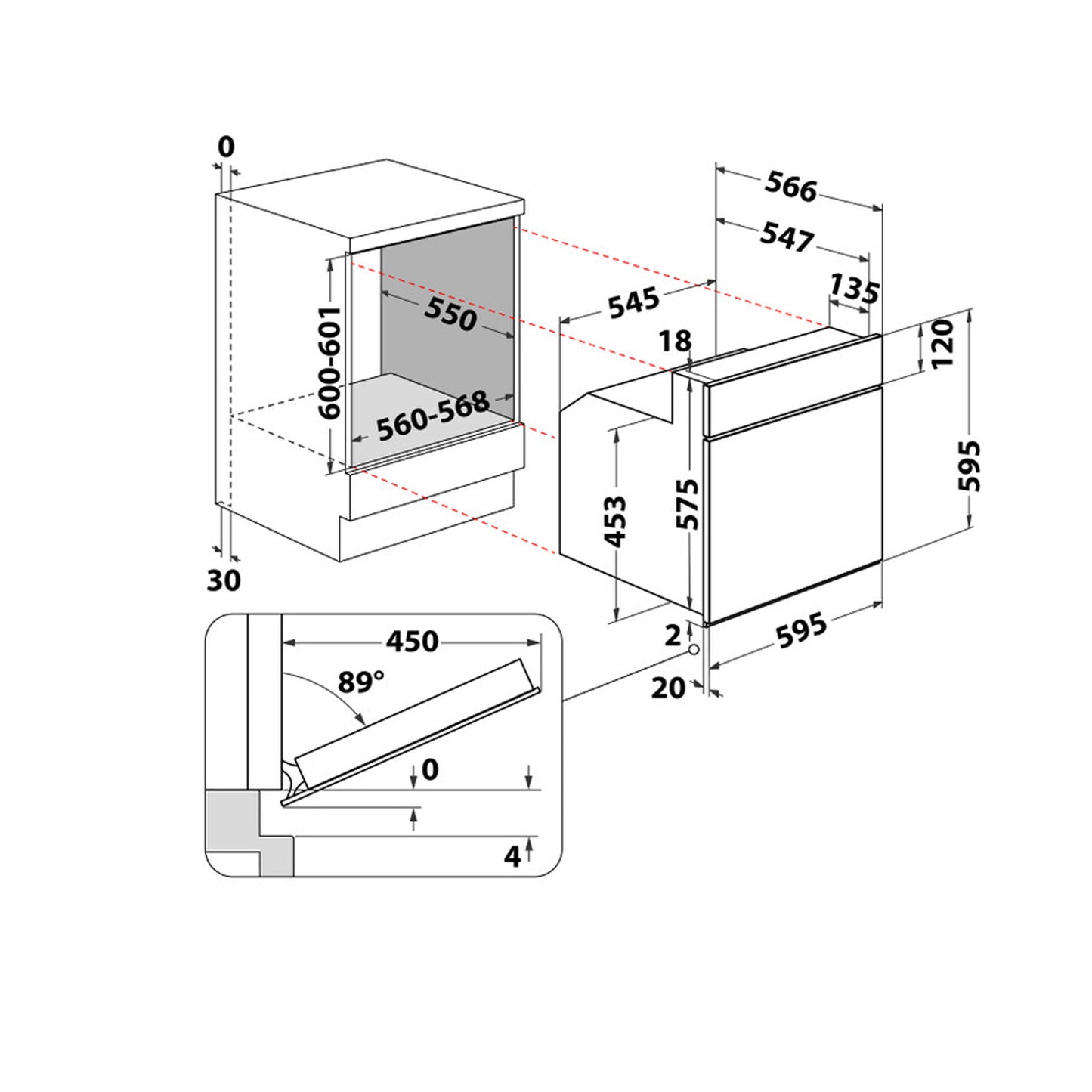 Whirlpool 55L Built-In Inox Electric Oven - AKP 543 IX