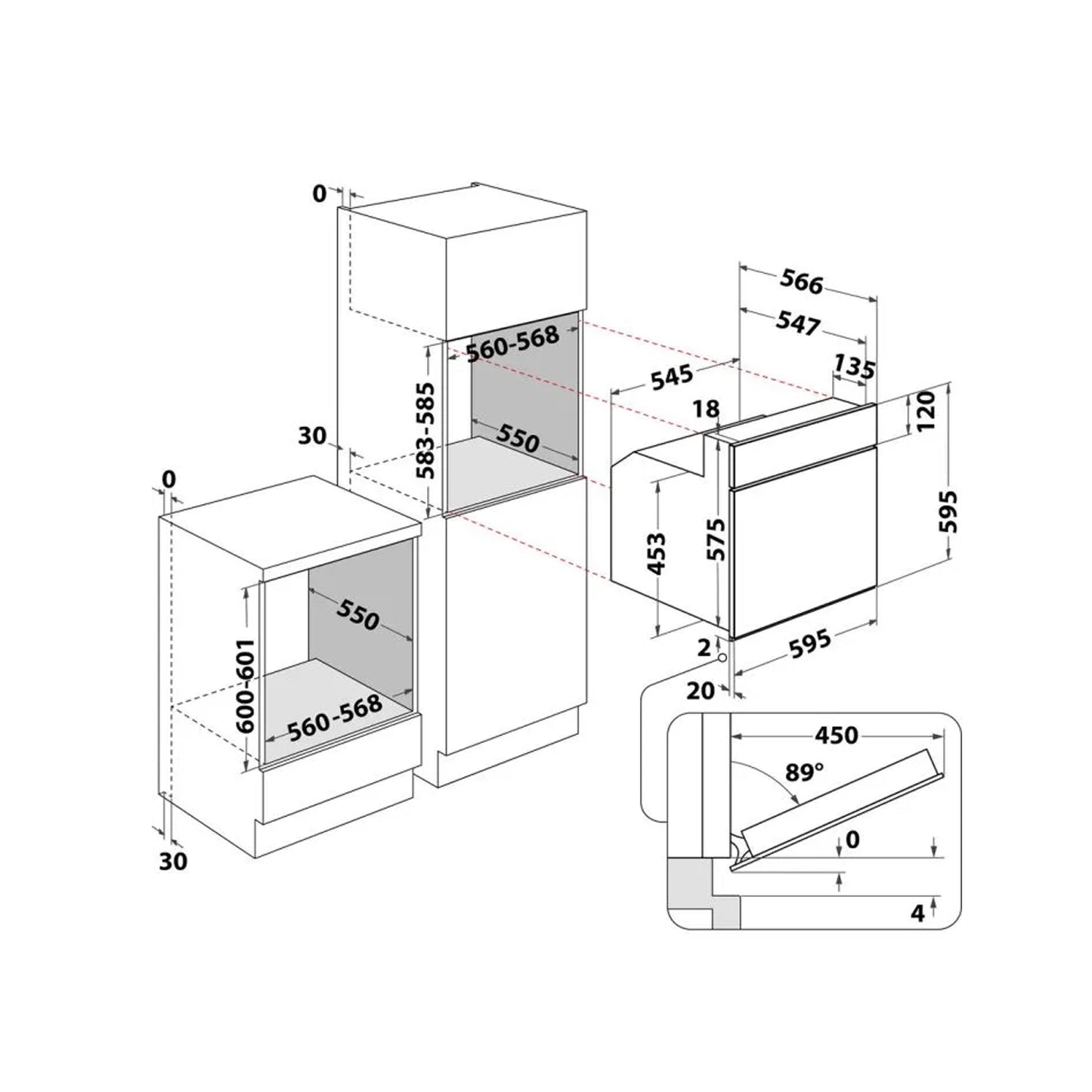 Whirlpool built in electric oven - AKP446/IX
