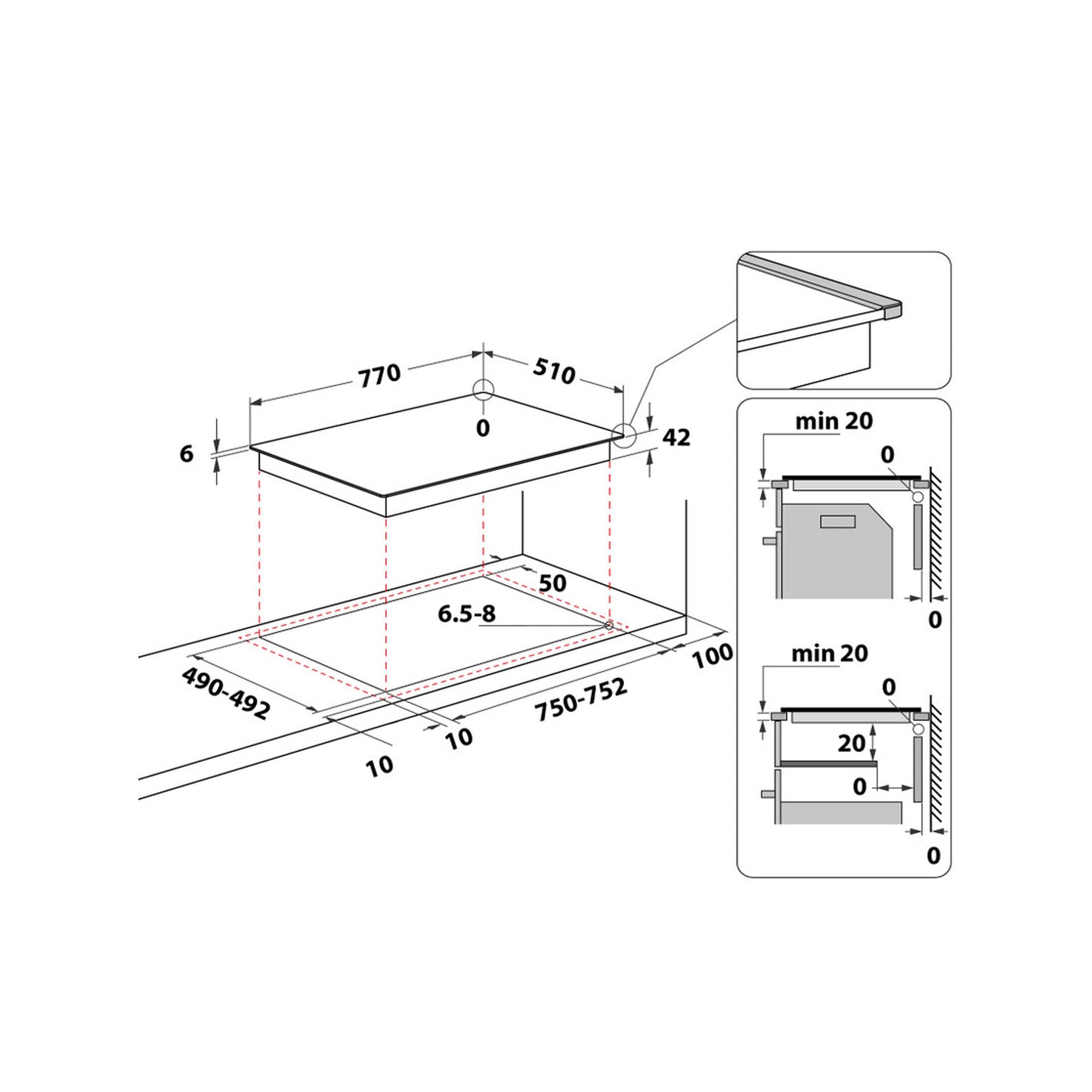 Whirlpool hob - AKT 8360 LX