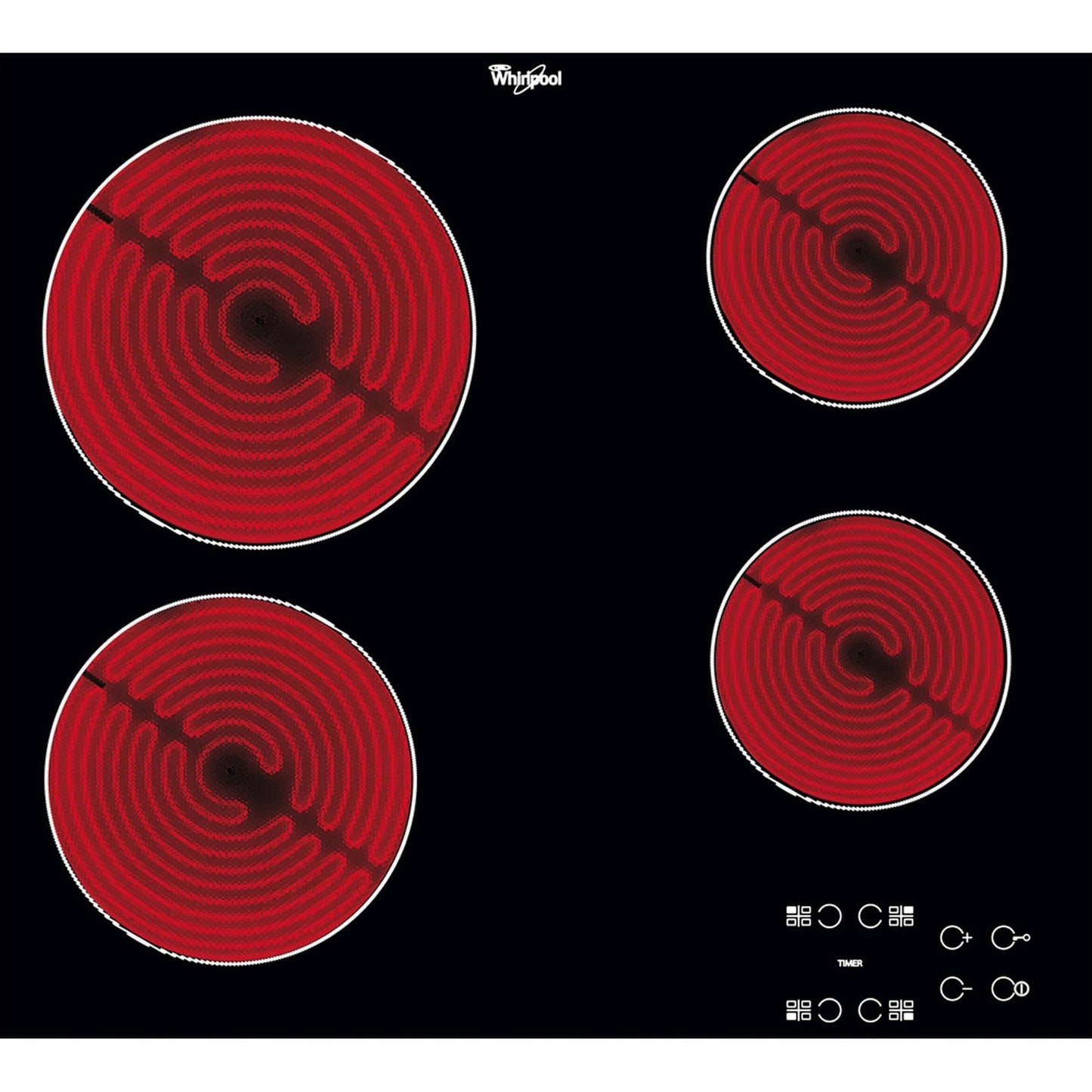 Whirlpool hob - Black