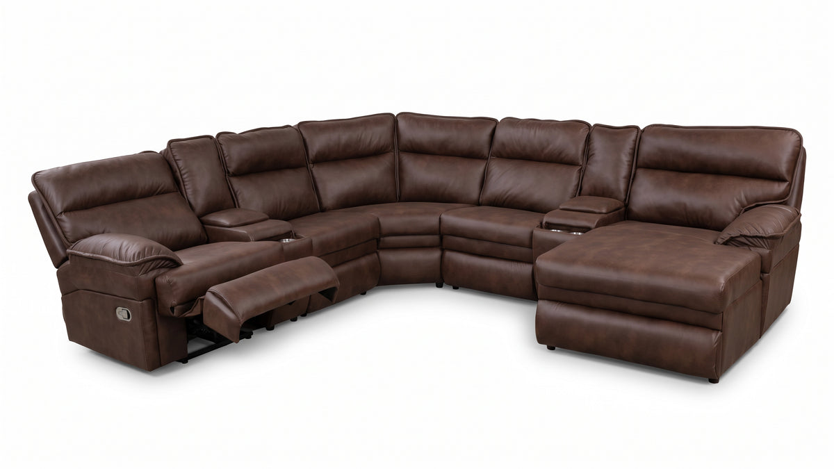 Celine Corner Lounge Suite with recliner open