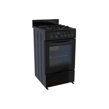 Defy 3 Burner 1 Solid Plate Gas Stove Black DGS578