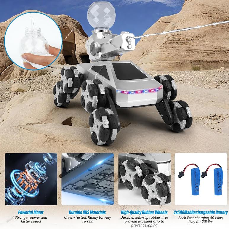 RC 2.4G Super Laser Speed Tank Fight Car Silver