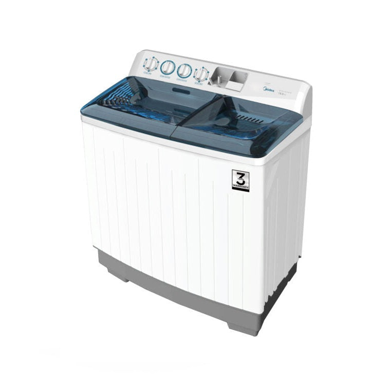 Midea 18kg Twin Tub Washing Machine White