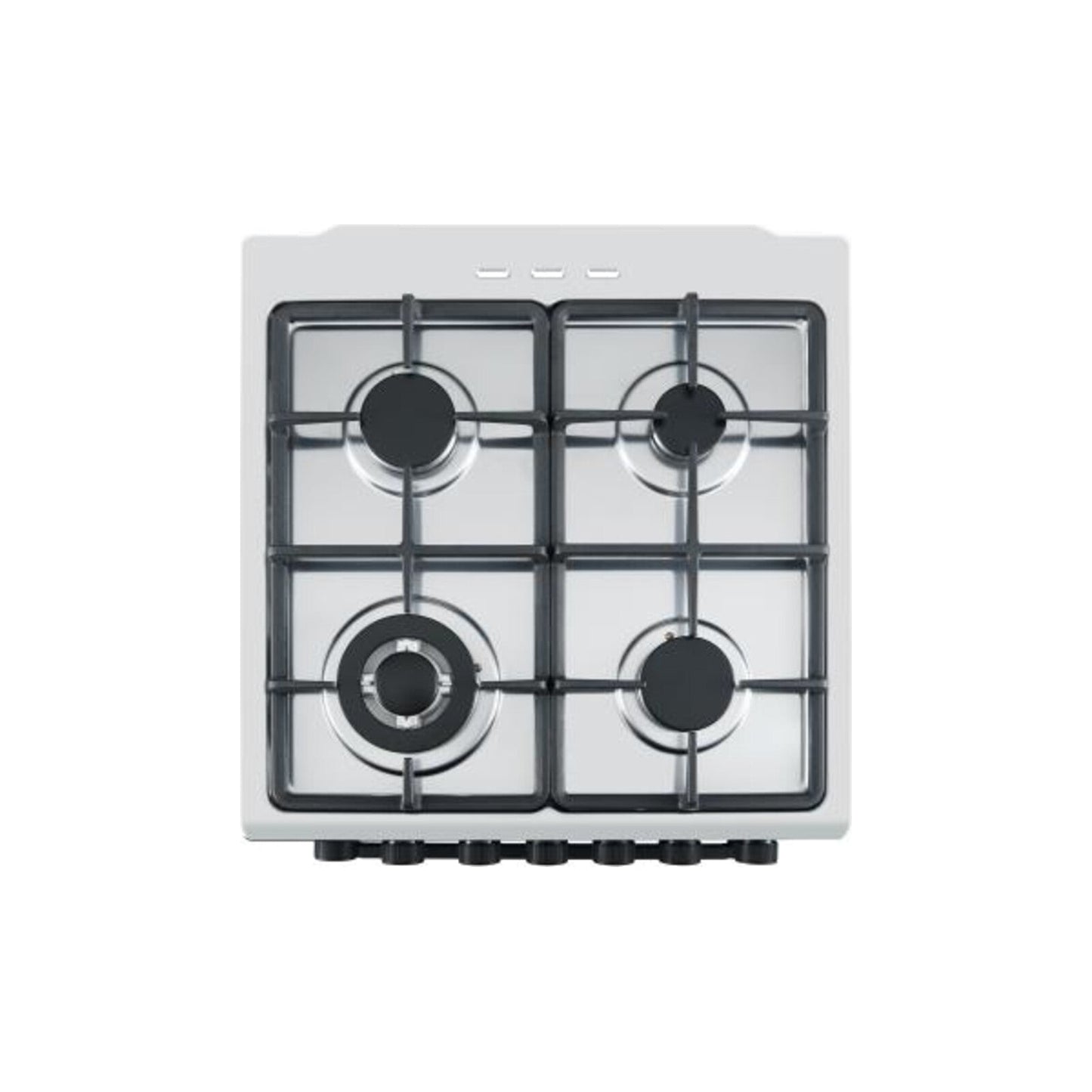 King KGP6060BFFD hob with 4 gas burners plus wok burner and cast iron grids