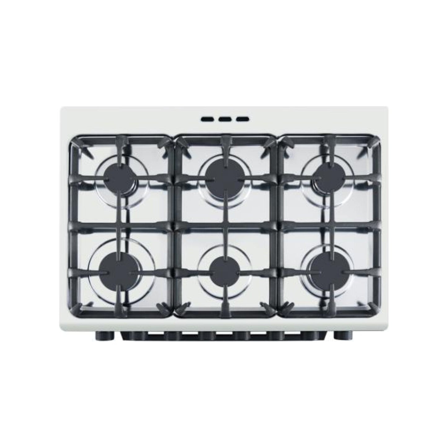 King KGP760B 76cm hob with 6 gas burners and cast iron grids