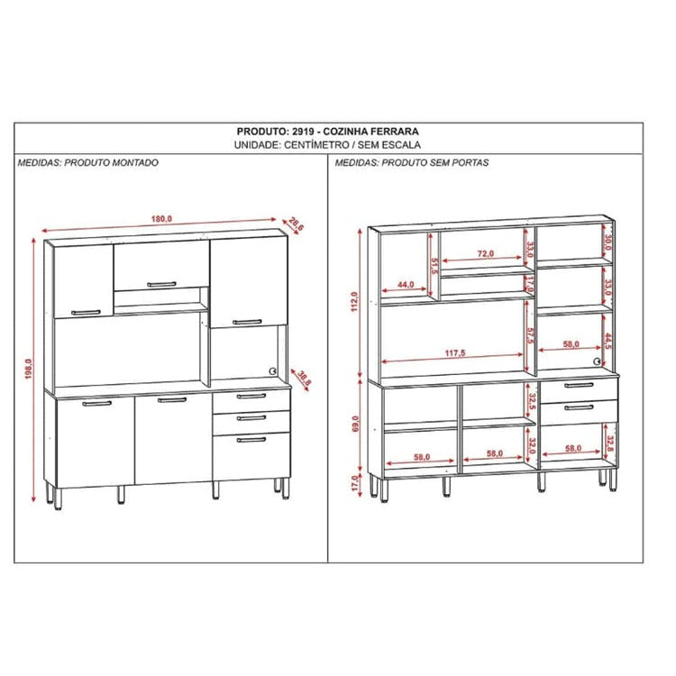 Ferrara Kitchen Dresser UK Oak + Snow White MWBR780