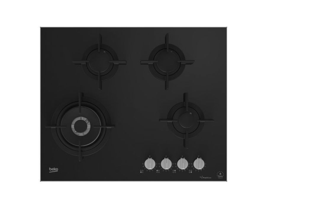 Beko 65cm Black Gas on Glass Hob-MACM11B