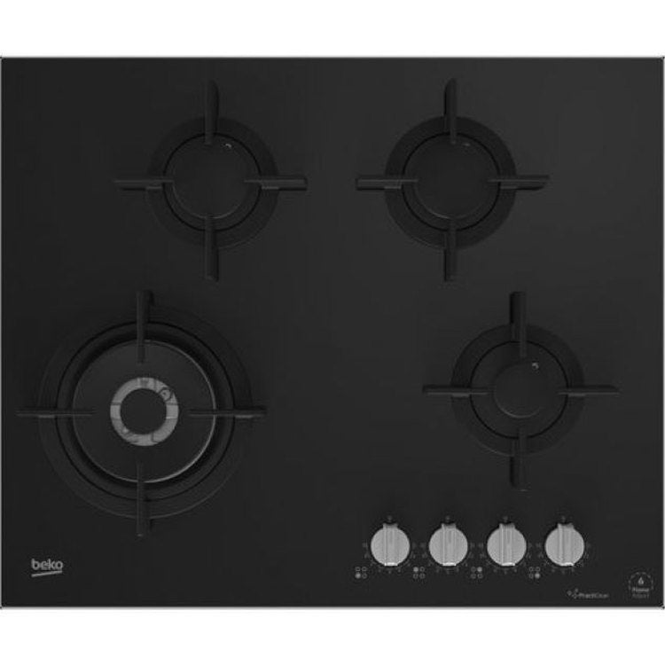 Beko 65cm Black Gas on Glass Hob-MACM11B