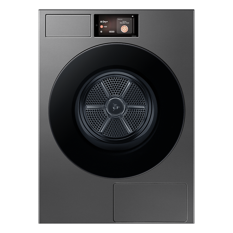 Samsung Bespoke AI 17kg Hybrid Heat Pump Dryer Dark Steel DV90F17CDSFA