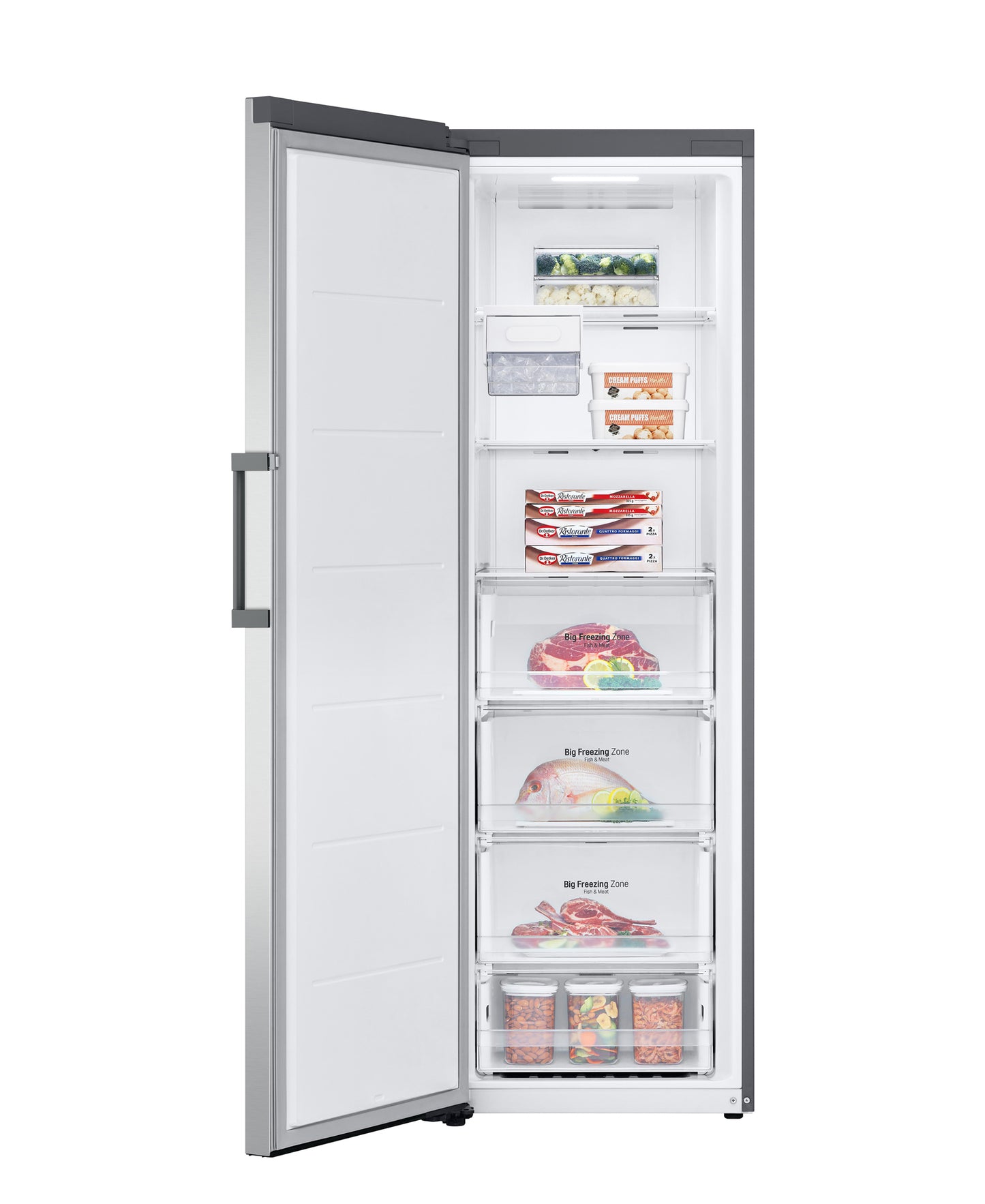 LG 324L Upright Freezer - Silver