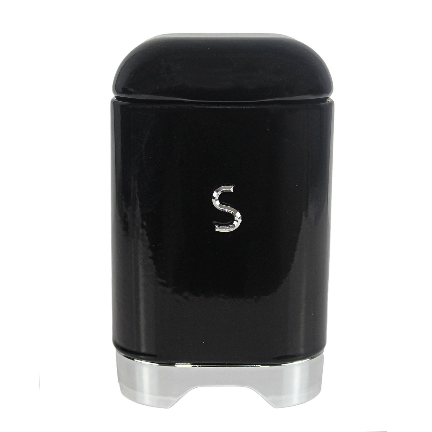 Retro Sugar Tin - Black
