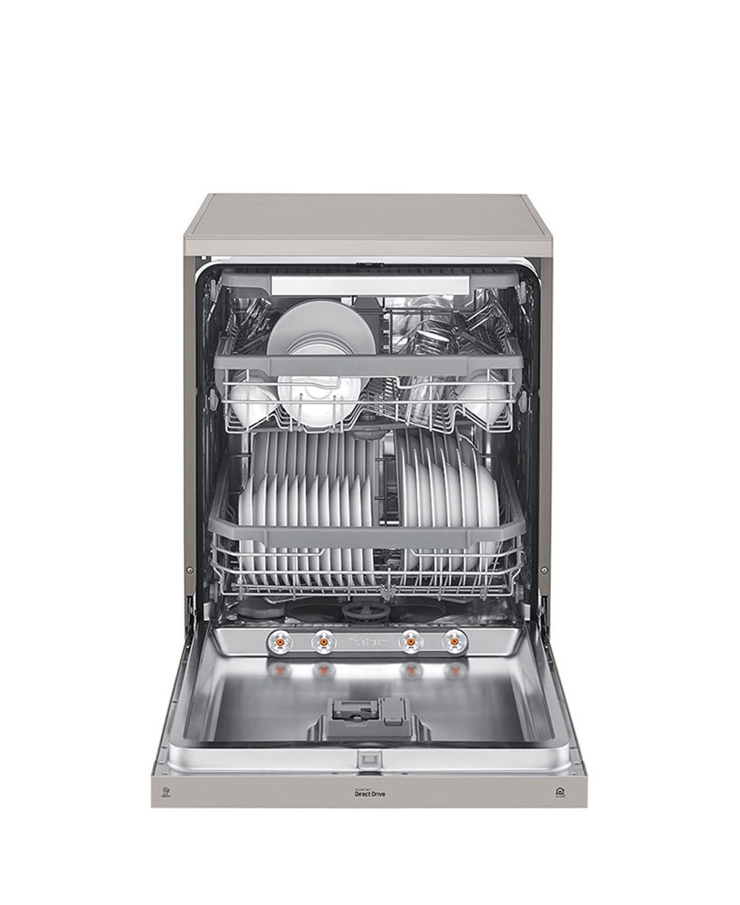 LG 14 Plate Platinum Silver QuadWash Dishwasher DFB425FP