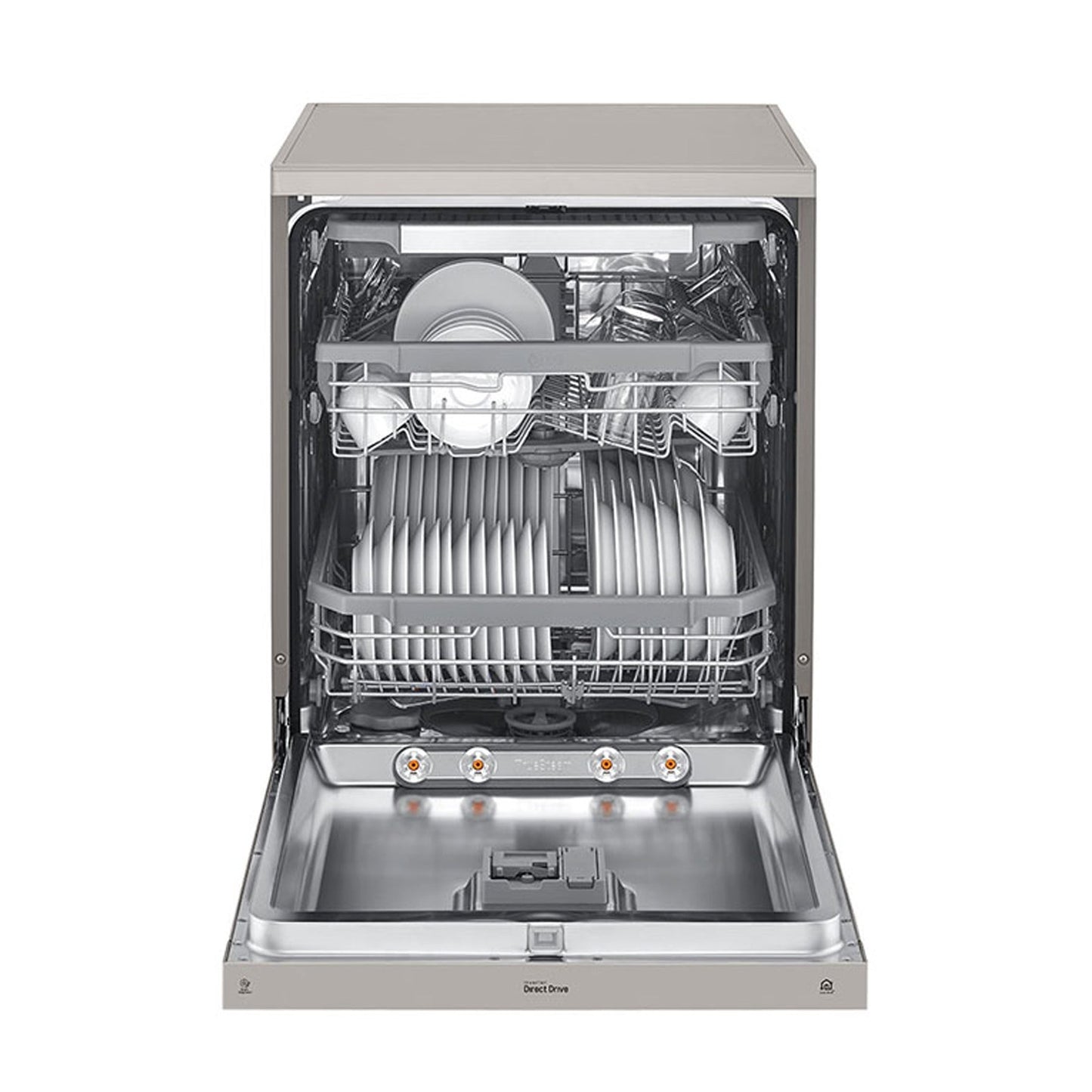 LG 14 Plate Platinum Silver QuadWash Dishwasher DFB425FP