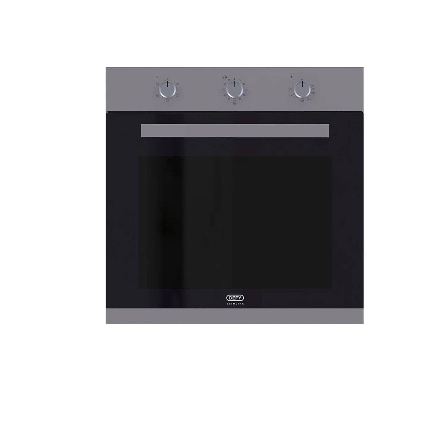 Defy Slimline Multifunction Eye-Level Oven - Black/Silver