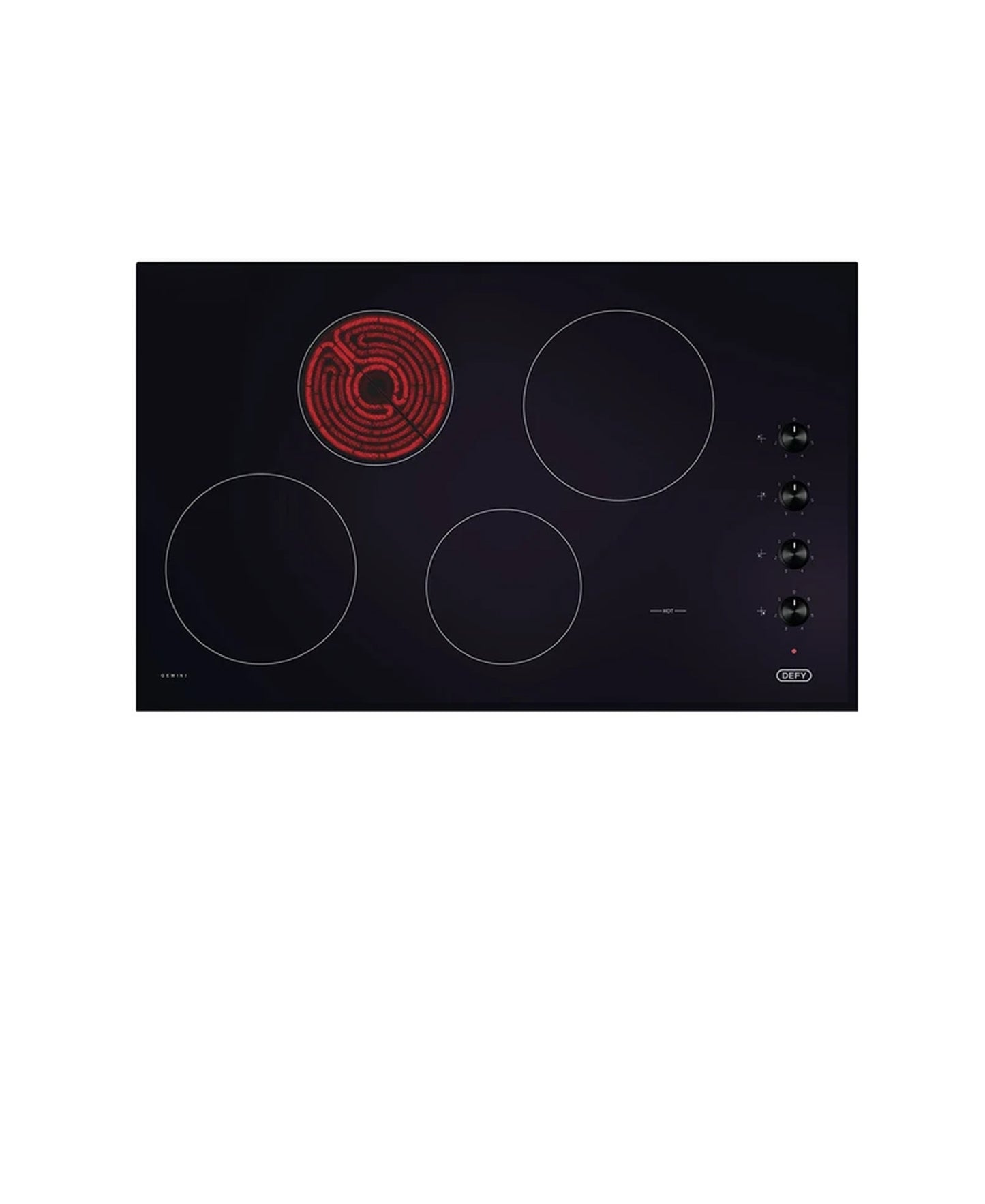 Defy 4 Gemini Ceramic Hob - Black