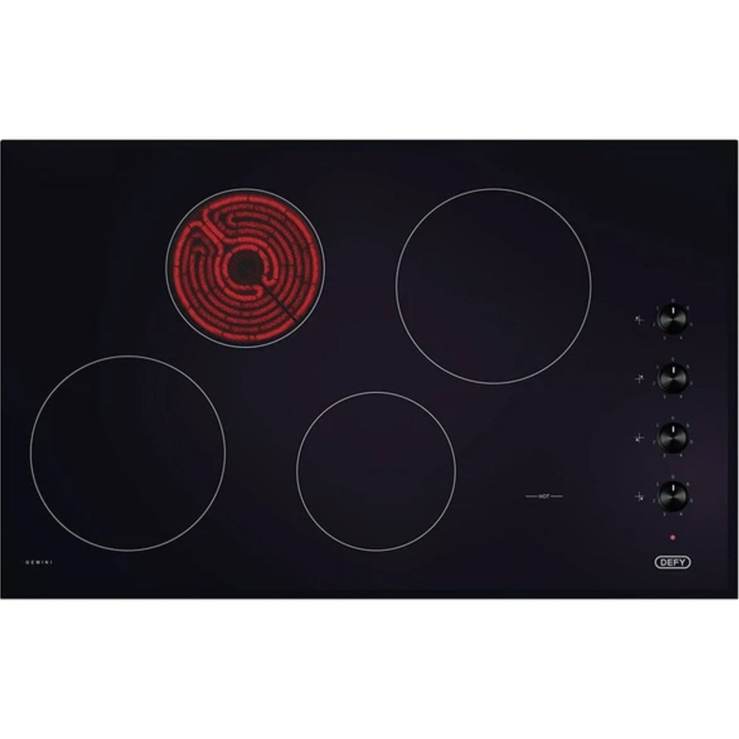 Defy 4 Gemini Ceramic Hob - Black