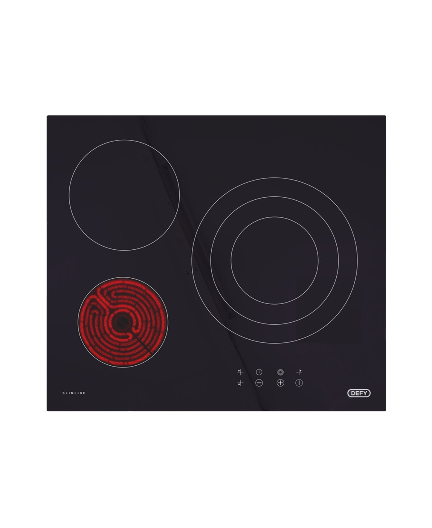 Slimline Touch Control Electric Vitro Ceramic Hob - Black Glass