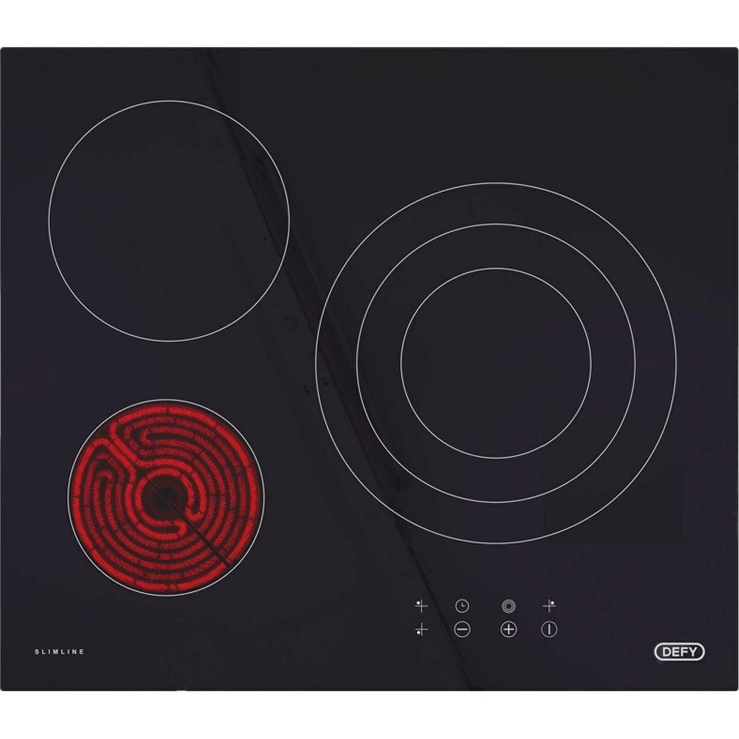 Slimline Touch Control Electric Vitro Ceramic Hob - Black Glass