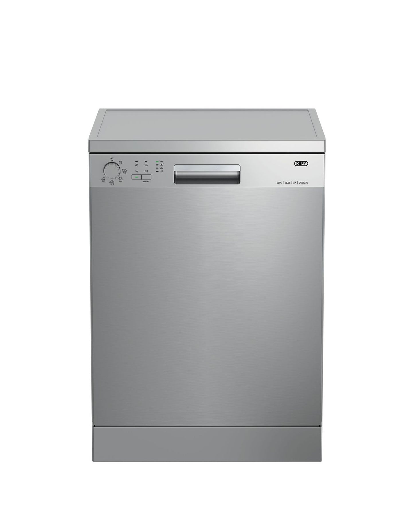 Defy 13 Place Inox Silver Dishwasher -Metallic