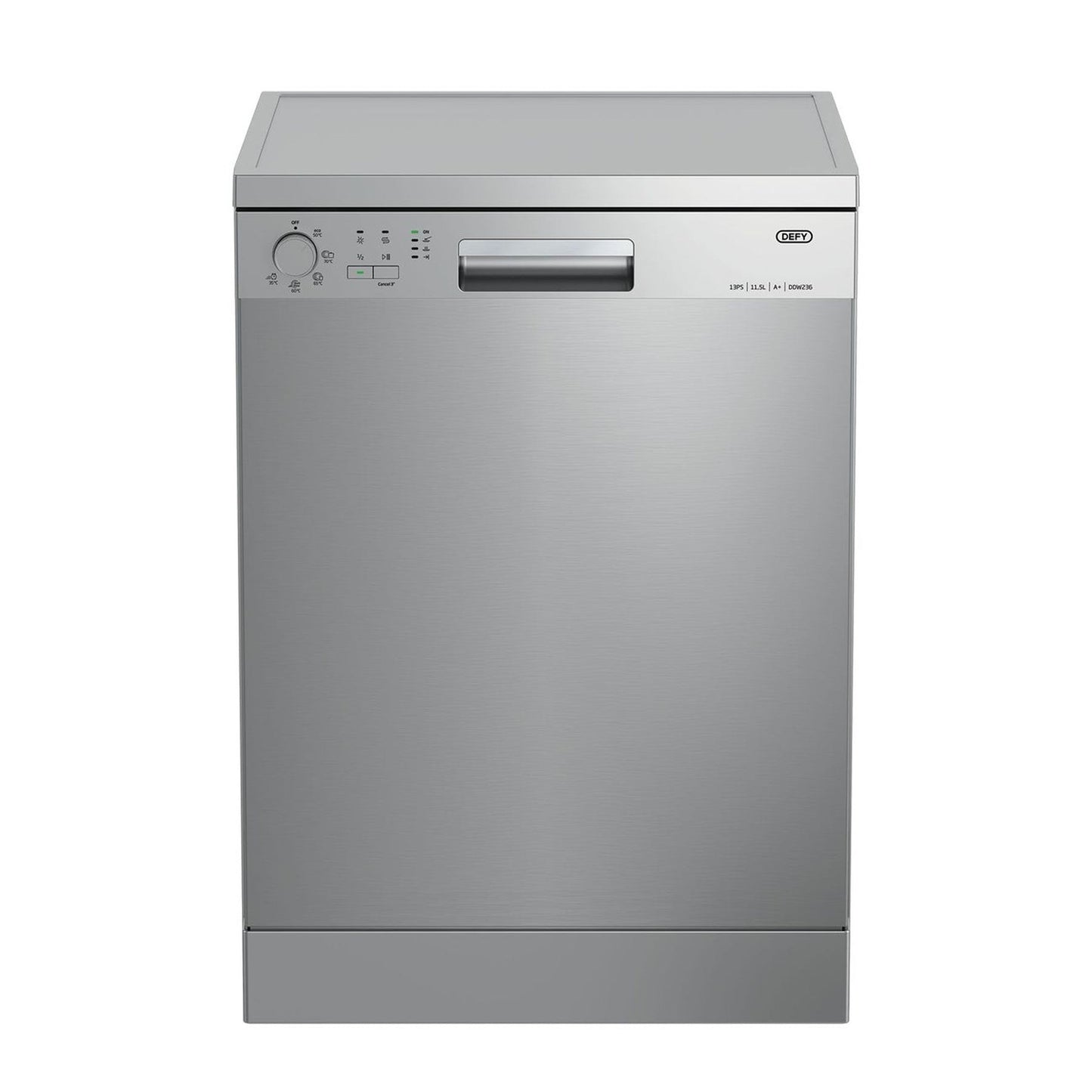 Defy 13 Place Inox Silver Dishwasher -Metallic