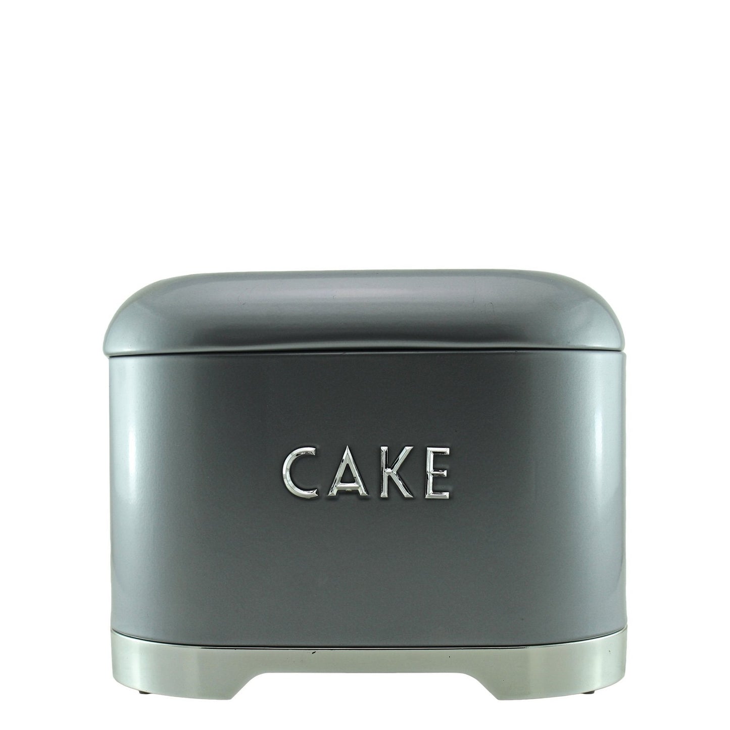 Retro Cake Tin - Silver