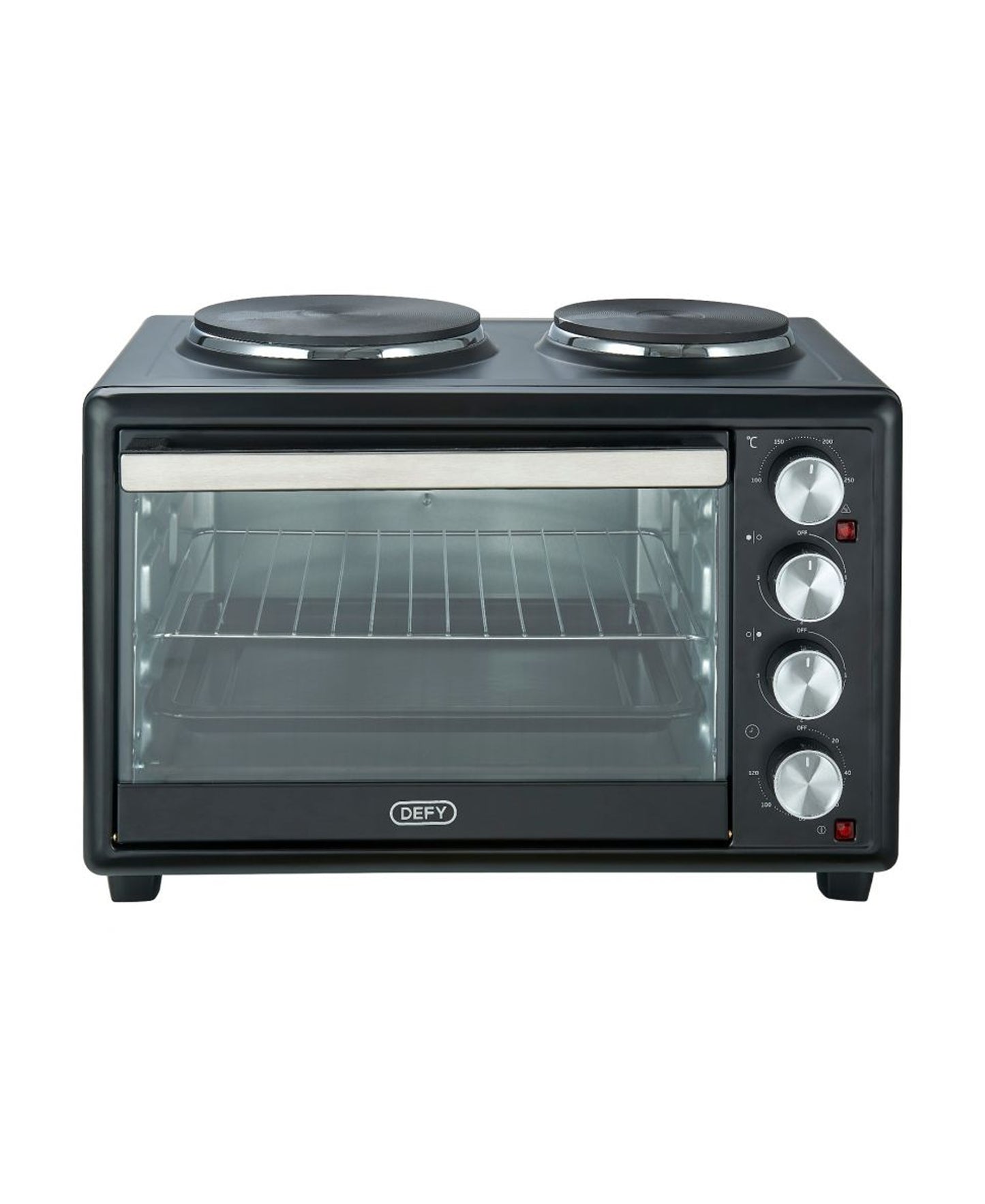 Defy 30LT Mini Oven With Electric Stove - Black