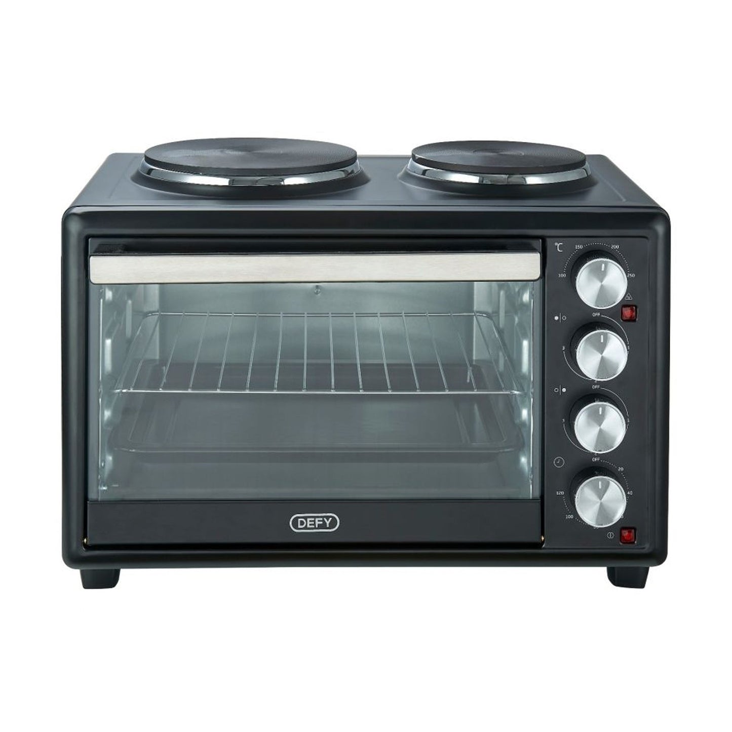 Defy 30LT Mini Oven With Electric Stove - Black