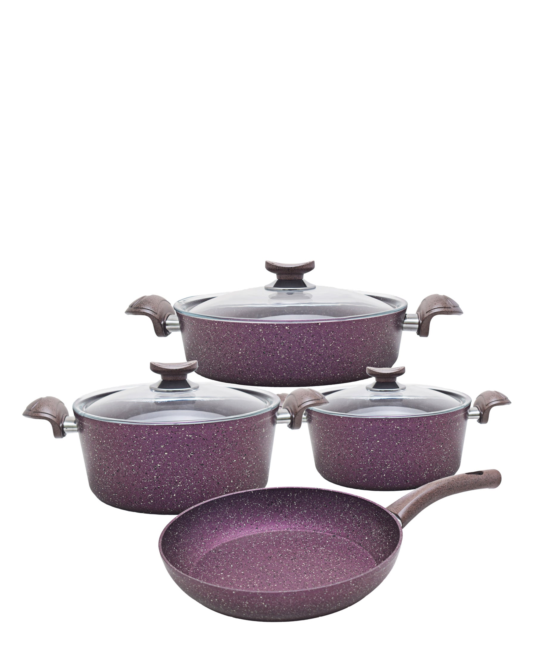 Assos Elita 7 Piece Purple Granite Cookware Frying Pan Takımı home set  Kitchen Yemek Restorant Trend Cheap 2021 Pots Granite Suit purple -  AliExpress