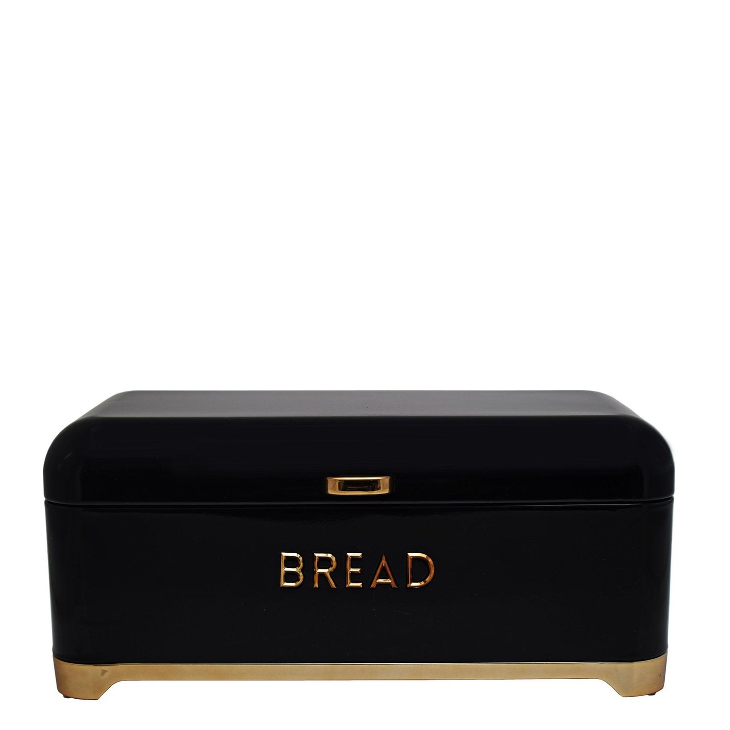 Retro Bread Tin - Black & Rose Gold