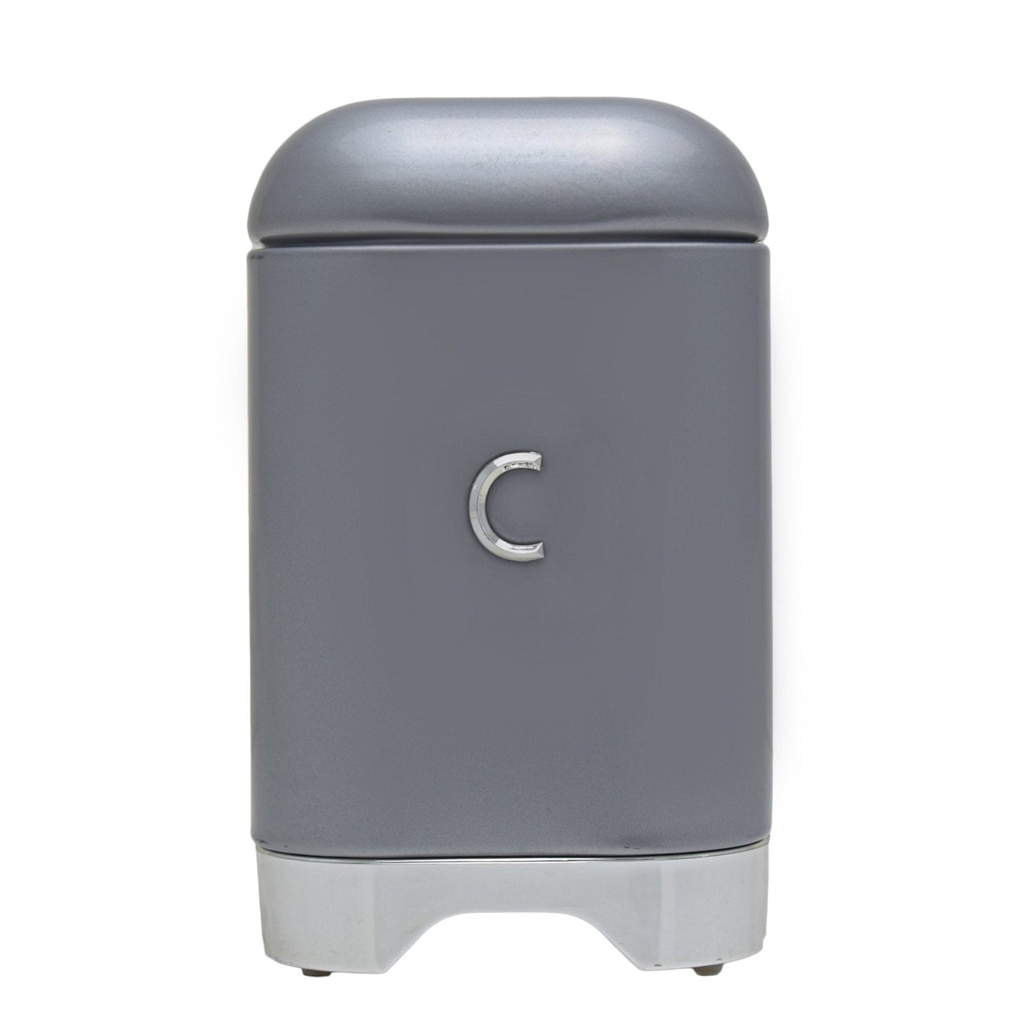 Retro Coffee Tin - Silver