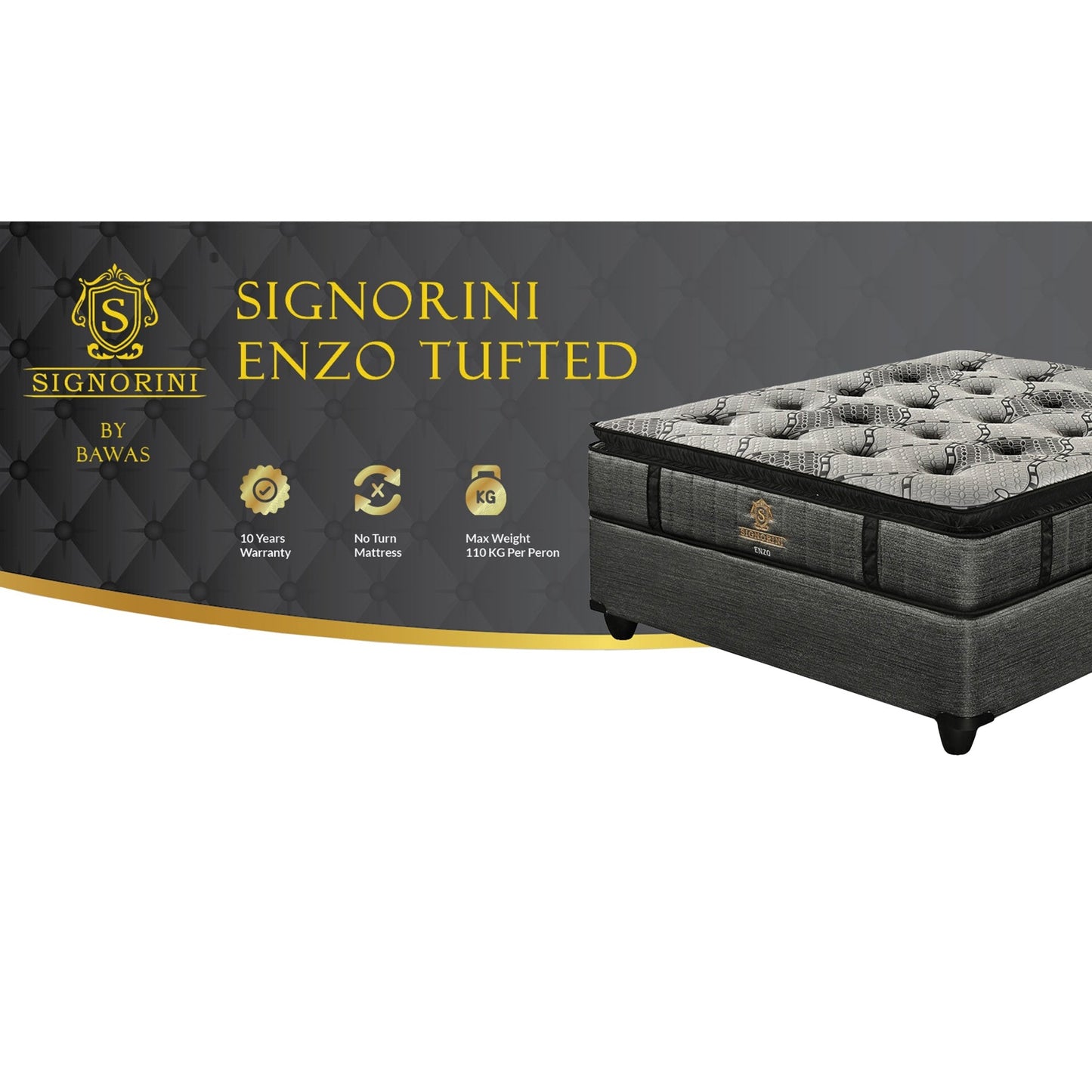 Signorini Enzo Tufted 3/4 Bed