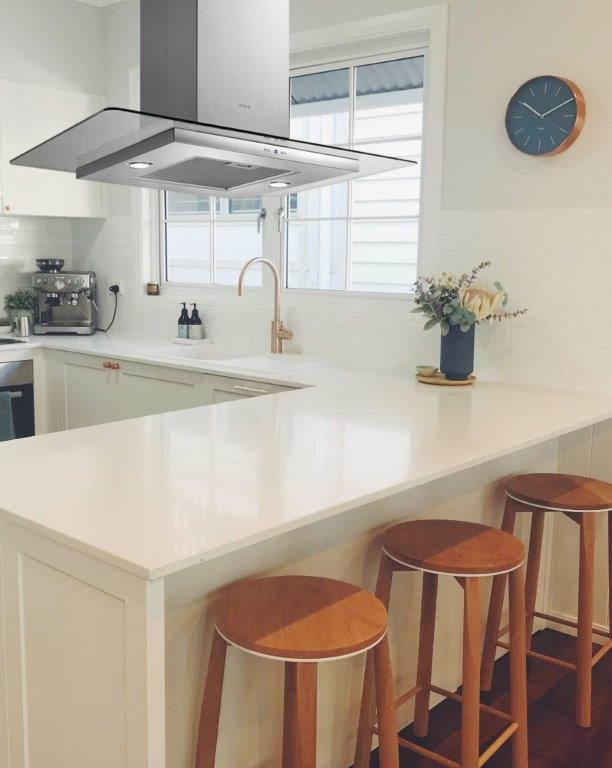 ELICA 90CM TRIBE ISLAND FLAT GLASS- Stainless Steel & Glass