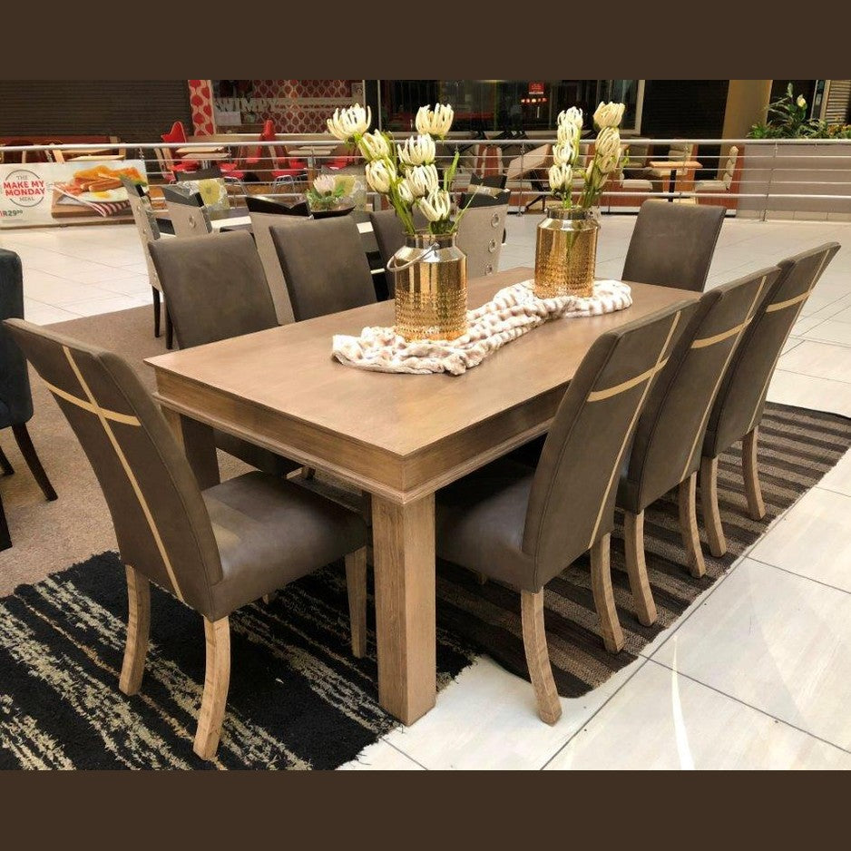 Louie T-bar + Themba 9 piece Dining Room Suite