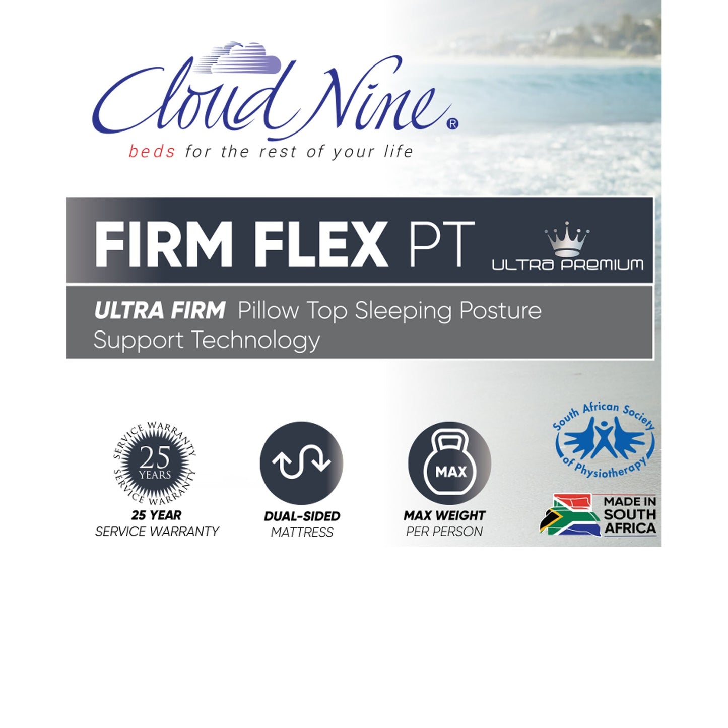 Cloud Nine Firm Flex PT King Mattress & MJ Base