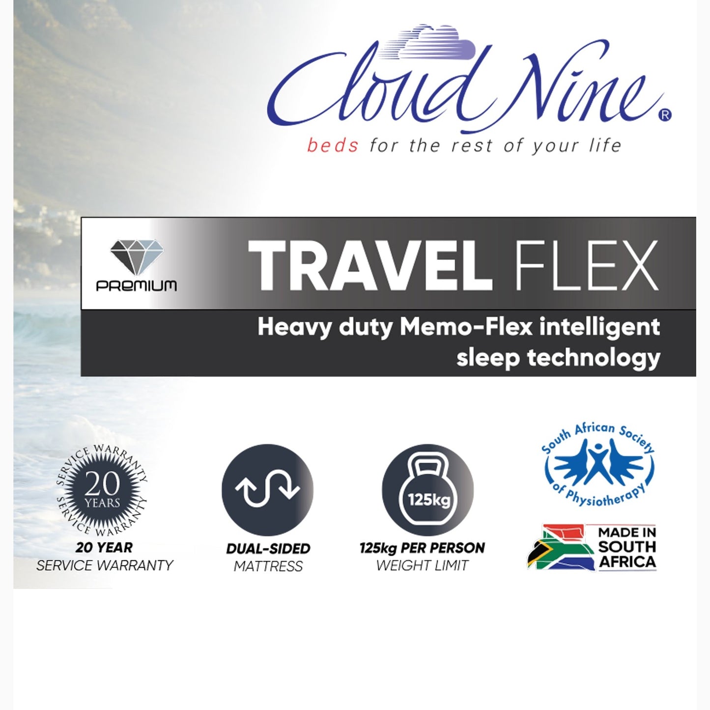 Cloud Nine Travel Flex 3/4 Bed