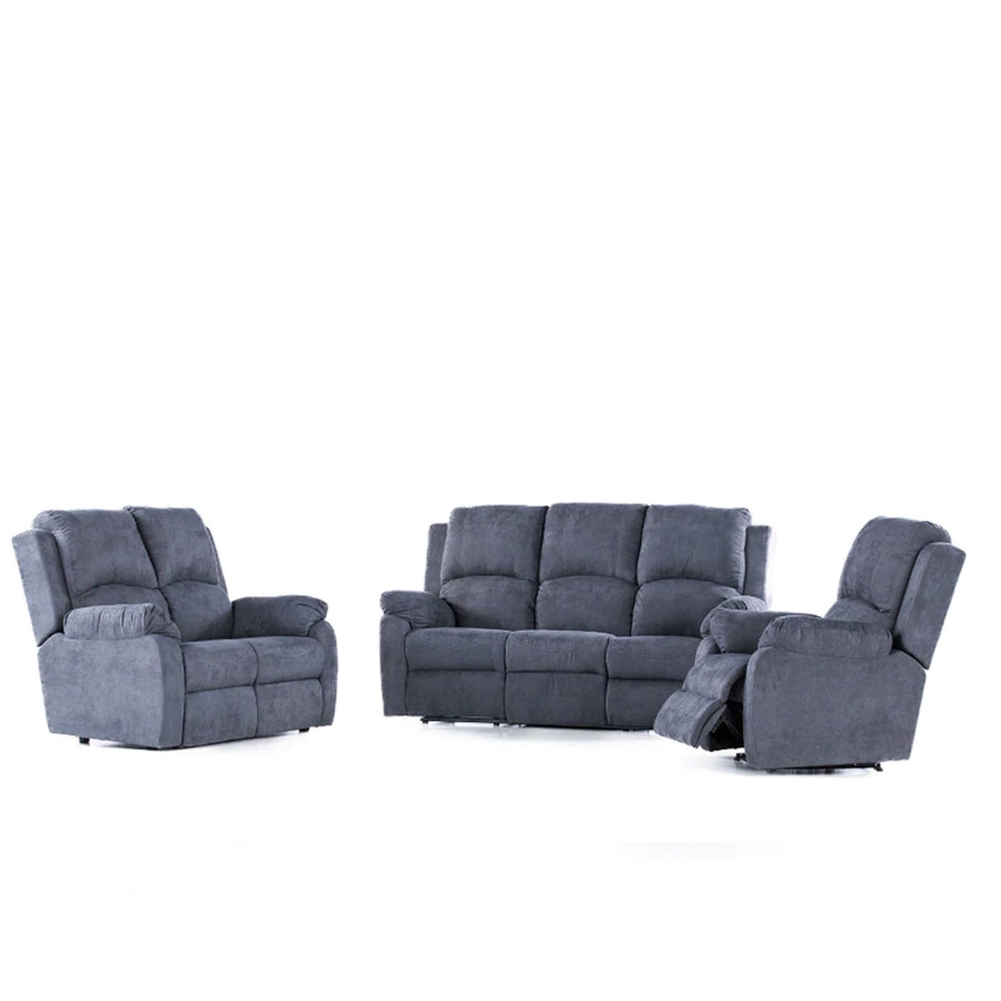 Gomma Gomma Dynamic 3 Piece Lounge Suite - Blue