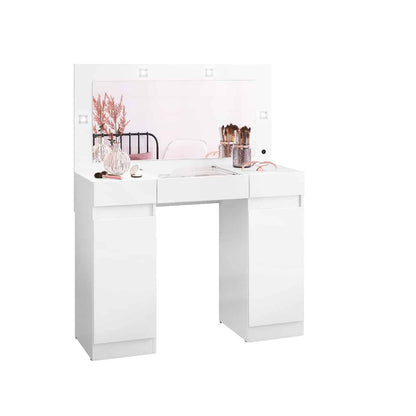 Dressing Table With LED Lights – Studio White