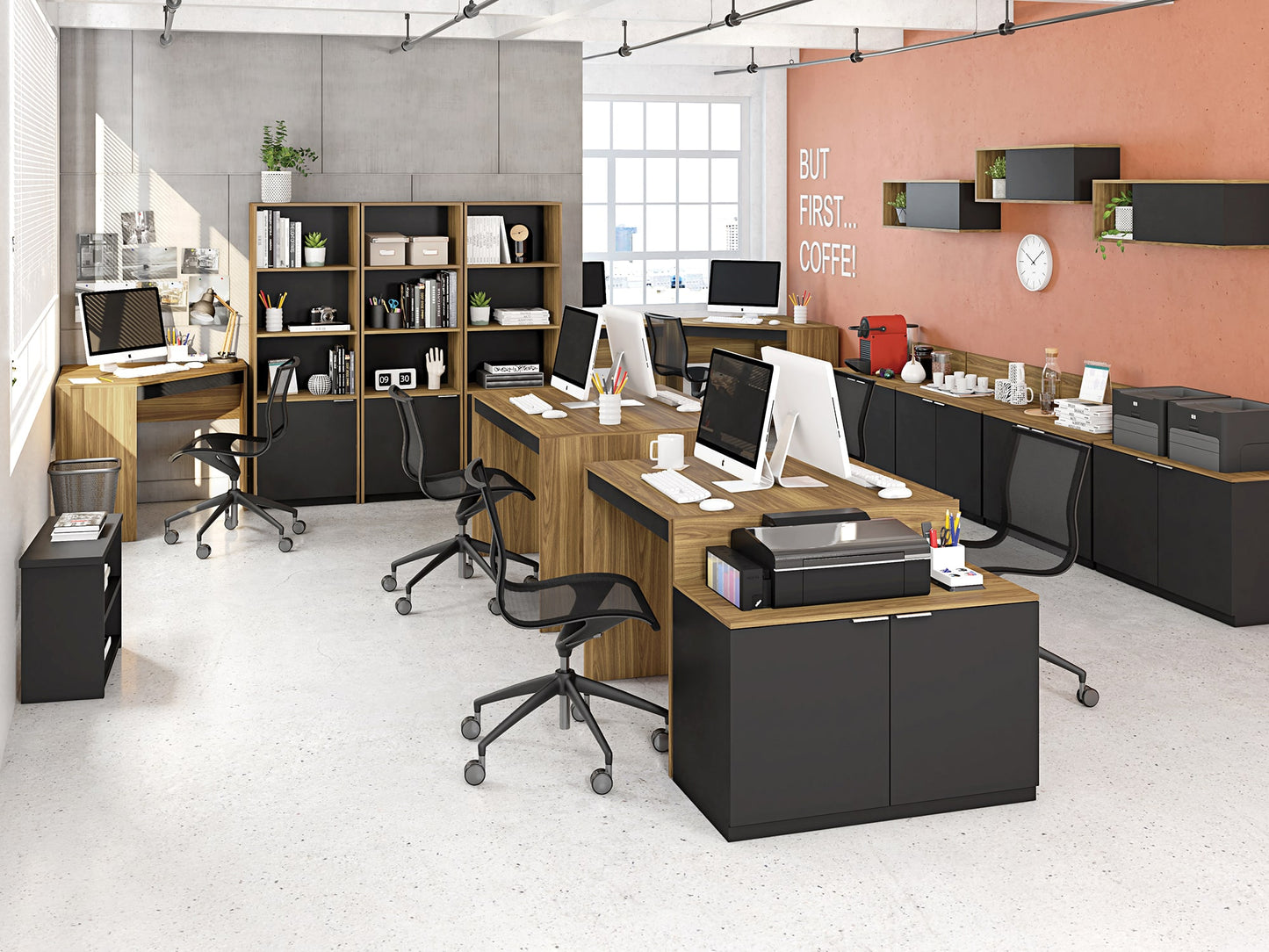 Recta High Cabinet – Black TX – Lamina Mel