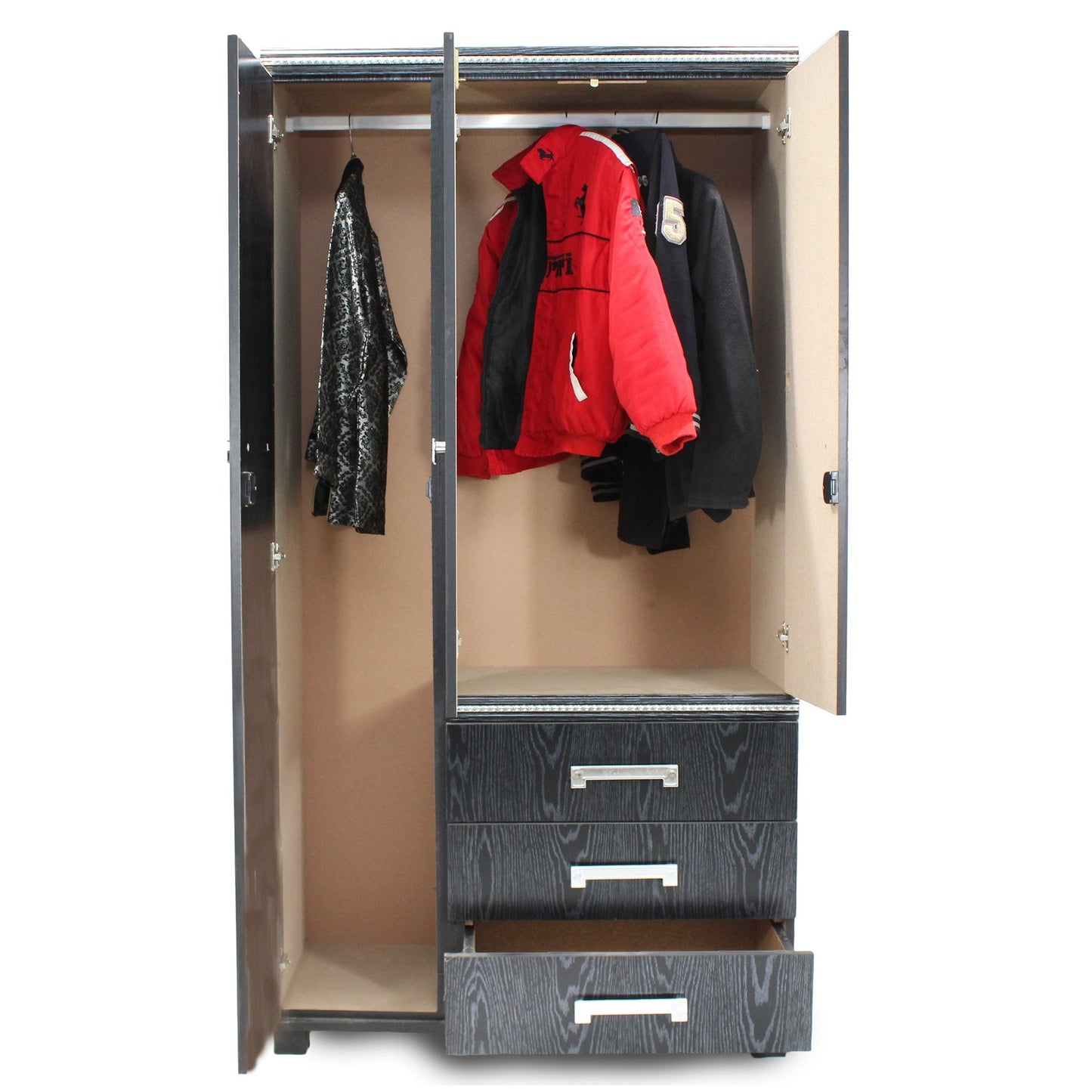 Seville 3 Door Robe Black