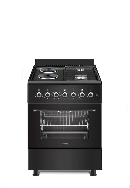 TOTAI STYLE 60CM 4 BURNER GAS STOVE WITH ELECTRIC MULTIFUNCTION OVEN - 03/T400GE
